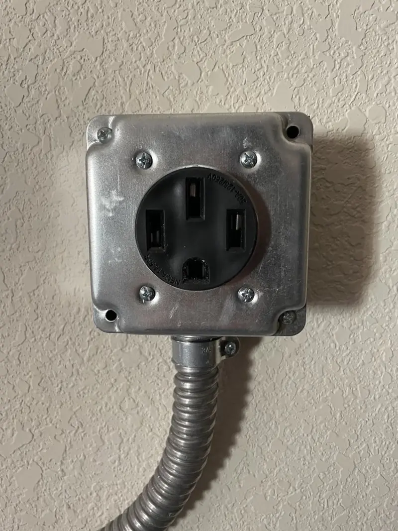 NEMA 14-50 outlet installed for Electrical Panel Upgrade in Mount Washington