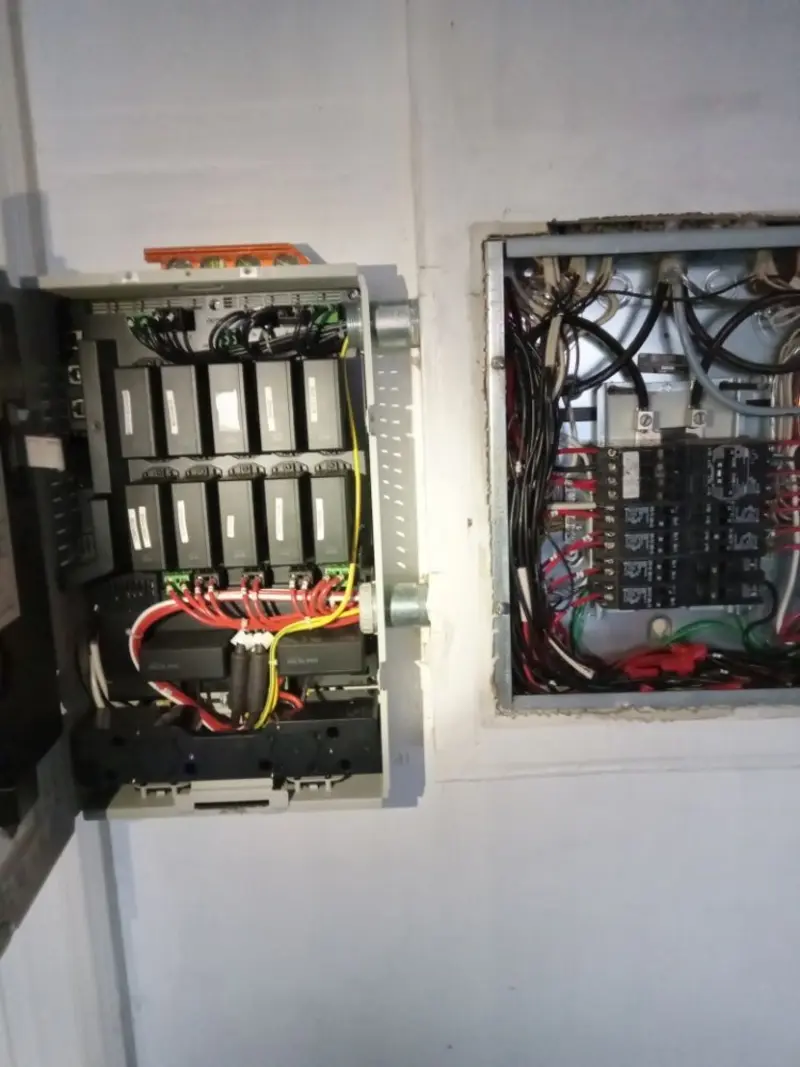 Electrical panel upgrade completed for Security Camera Wiring in Mount Washington